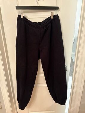 Black Aritzia Cozy Fleece Sweatpants